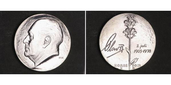 50 Krone Norvège (1905 - ) Argent Olav V de Norvège (1903 - 1991)