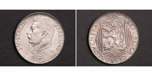 50 Krone Tchécoslovaquie  (1918-1992) Argent 