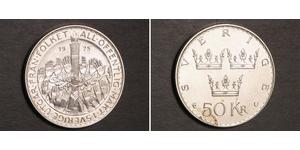 50 Krone Svezia Argento 