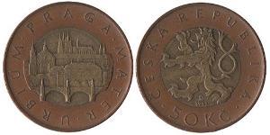 50 Krone Czech Republic Bimetal 