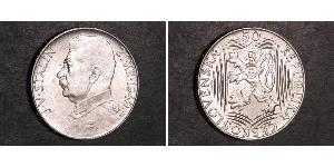 50 Krone Checoslovaquia  (1918-1992) Plata 