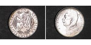 50 Krone Checoslovaquia  (1918-1992) Plata 