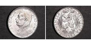 50 Krone Checoslovaquia  (1918-1992) Plata 