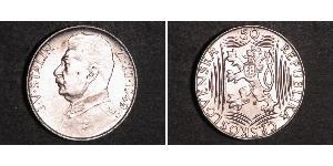 50 Krone Checoslovaquia  (1918-1992) Plata 