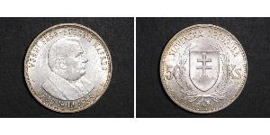 50 Krone Eslovaquia Plata 