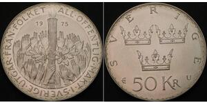 50 Krone Suecia Plata 