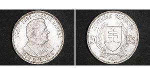 50 Krone Slovakia Silver 