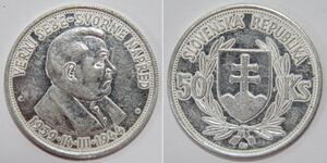 50 Krone Slovakia 銀 