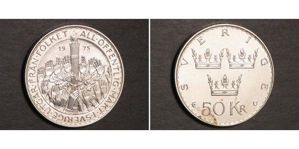 50 Krone 瑞典 銀 