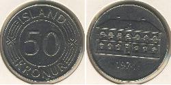 50 Krone Iceland 镍/銅 