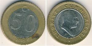 50 Kurush Türkei (1923 - ) Bimetall 
