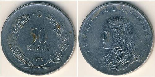 50 Kurush Türkei (1923 - ) Kupfer/Nickel 