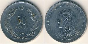 50 Kurush Turquía (1923 - ) Níquel/Cobre 