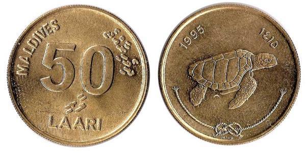 50 Lari Maldive (1965 - )  