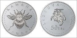 50 Lats Latvia (1991 - ) Silver 