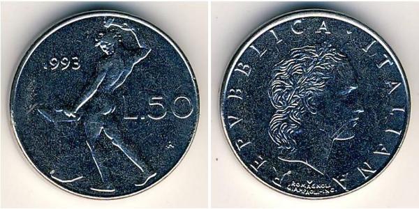 50 Lira Italia Acciaio 
