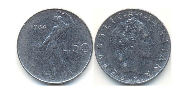 50 Lira Italia Acciaio 