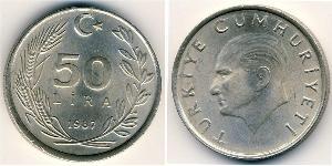 50 Lira Turquie (1923 - ) Cuivre/Nickel 