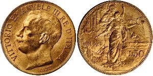 50 Lira Kingdom of Italy (1861-1946) Gold Vittorio Emanuele III (1869 - 1947)