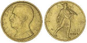 50 Lira Kingdom of Italy (1861-1946) Oro Vittorio Emanuele III (1869 - 1947)