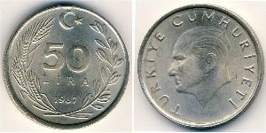 50 Lira Turchia (1923 - ) Rame/Nichel 