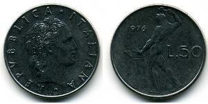 50 Lira 意大利 Steel 