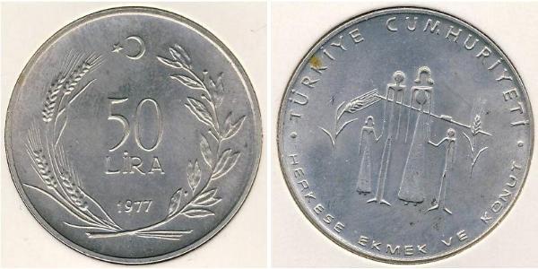 50 Lira 土耳其 銀 