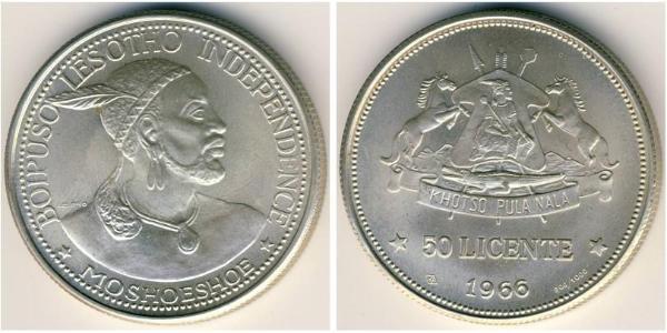 50 Lisente Lesotho Silber 