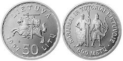 50 Litas Lituania (1991 - ) Argento 
