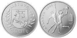 50 Litas Lituania (1991 - ) Argento 