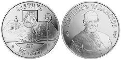 50 Litas Lituania (1991 - ) Argento 
