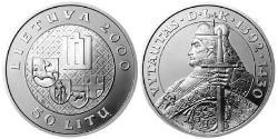 50 Litas Lituania (1991 - ) Argento 