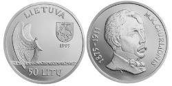 50 Litas Lituania (1991 - ) Argento 