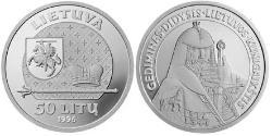 50 Litas Lituania (1991 - ) Argento 