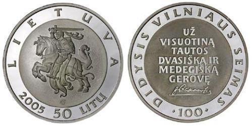 50 Litas Lituania (1991 - ) Plata 