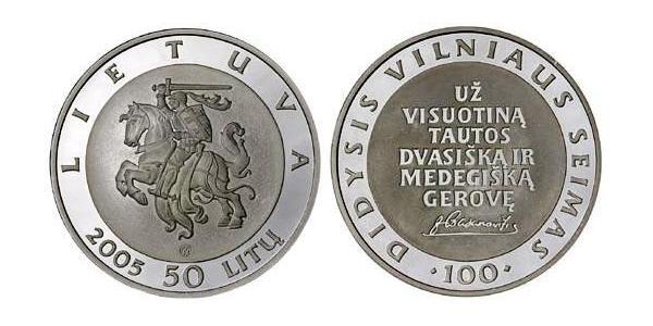 50 Litas Lituania (1991 - ) Plata 
