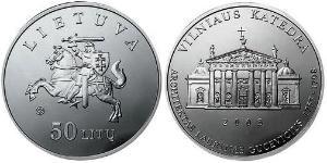 50 Litas Litauen (1991 - ) Silber 