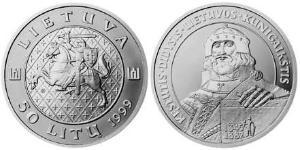 50 Litas Litauen (1991 - ) Silber 
