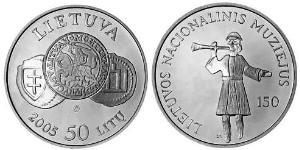 50 Litas Lithuania (1991 - ) Silver 