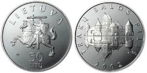 50 Litas Lithuania (1991 - ) Silver 