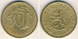 50 Mark Finlandia (1917 - ) Alluminio/Bronzo 
