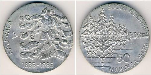 50 Mark Finlandia (1917 - ) Argento 