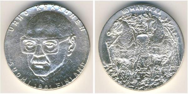 50 Mark Finnland (1917 - ) Silber 