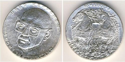 50 Mark Finland (1917 - ) Silver 