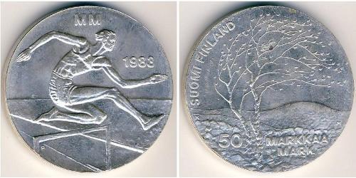 50 Mark Finland (1917 - ) Silver 