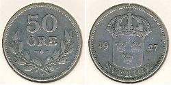 50 Ore Suède Argent 