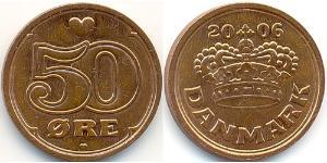 50 Ore Danemark Bronze 
