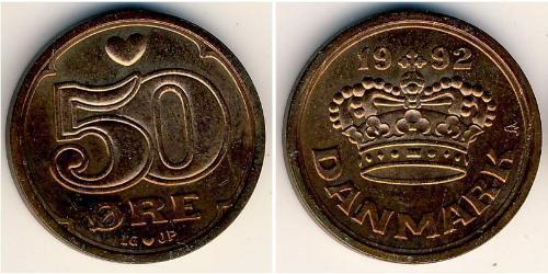 50 Ore Danemark Bronze 