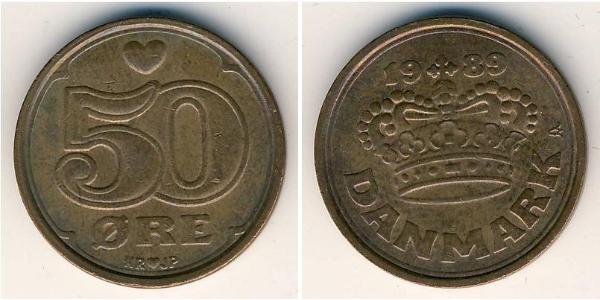 50 Ore Danemark Bronze 