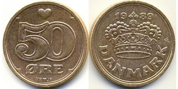 50 Ore Danemark Bronze 